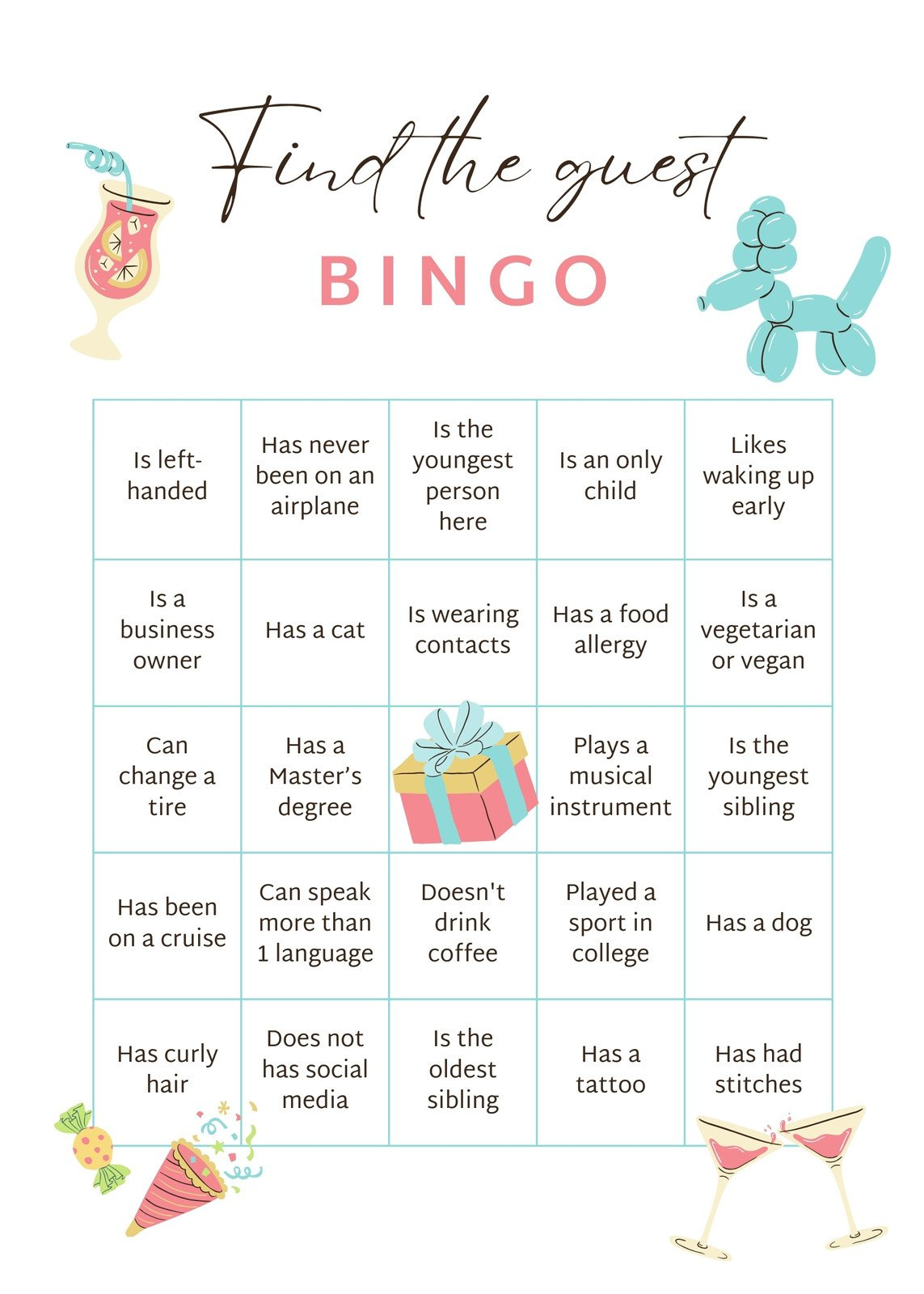 Free Bingo Card Templates To Customize And Print | Canva with Meeting Bingo Card Generator