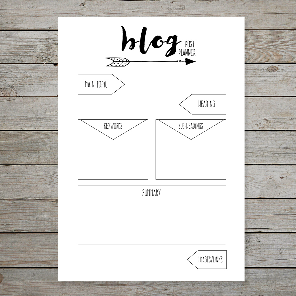 Free Bullet Journal Printable Blog Planner Layouts - Instant Download with regard to Blog Planner Printable Free