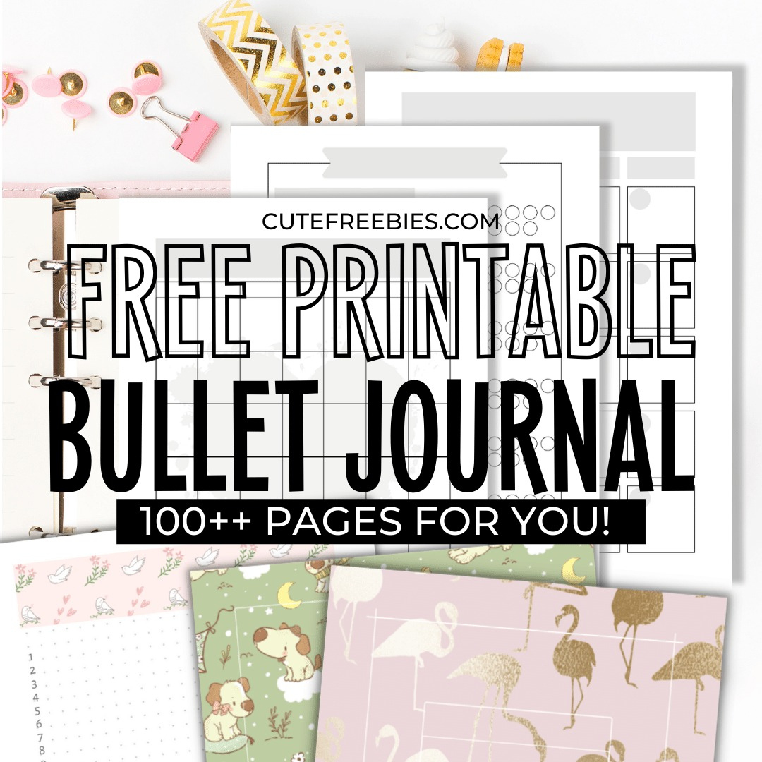 Free Bullet Journal Printable Templates - Cute Freebies For You pertaining to Bullet Journal Free Printables