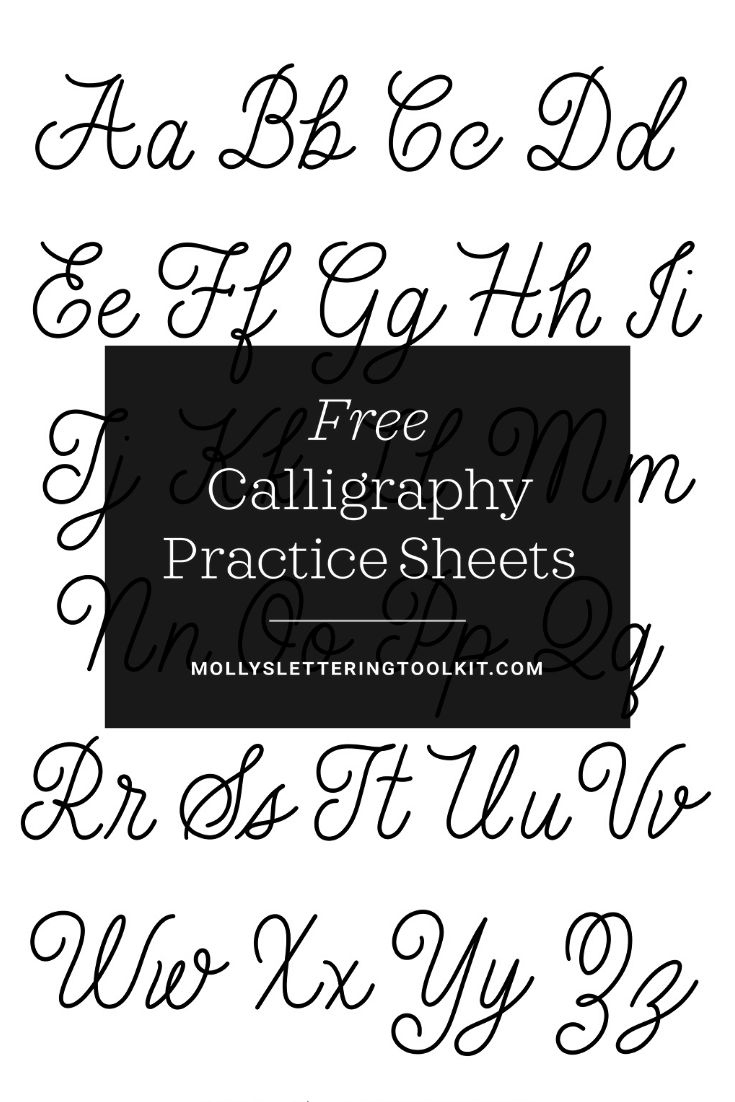 Free Calligraphy Practice Sheets pertaining to Free Calligraphy Practice Sheets Printable