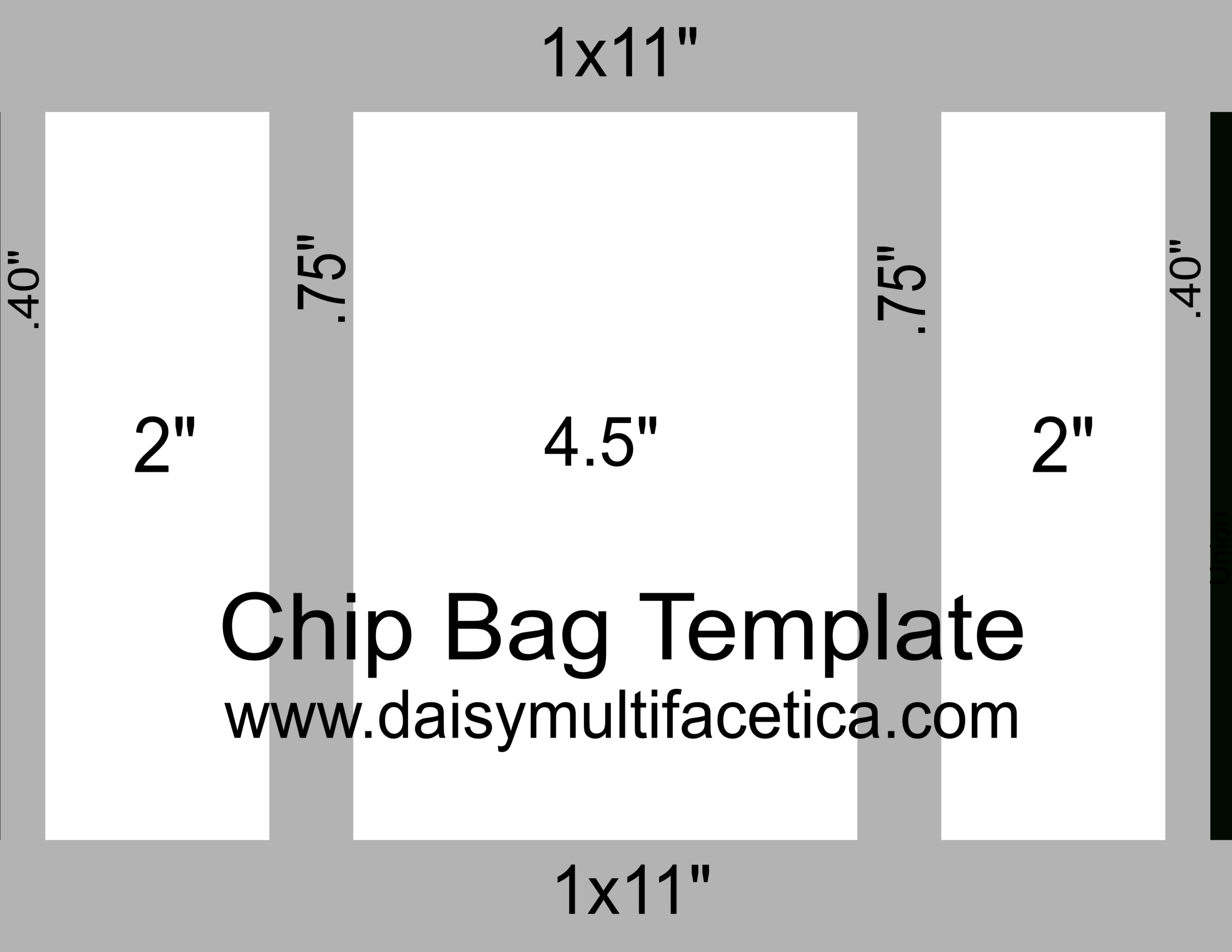 Free Chip Bag Templates | All Occasion Chip Bags. – Daisy with regard to Free Template Printable Chip Bag Template