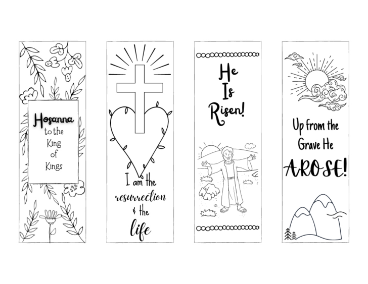 Free Printable Bible Bookmarks to Color For Kids