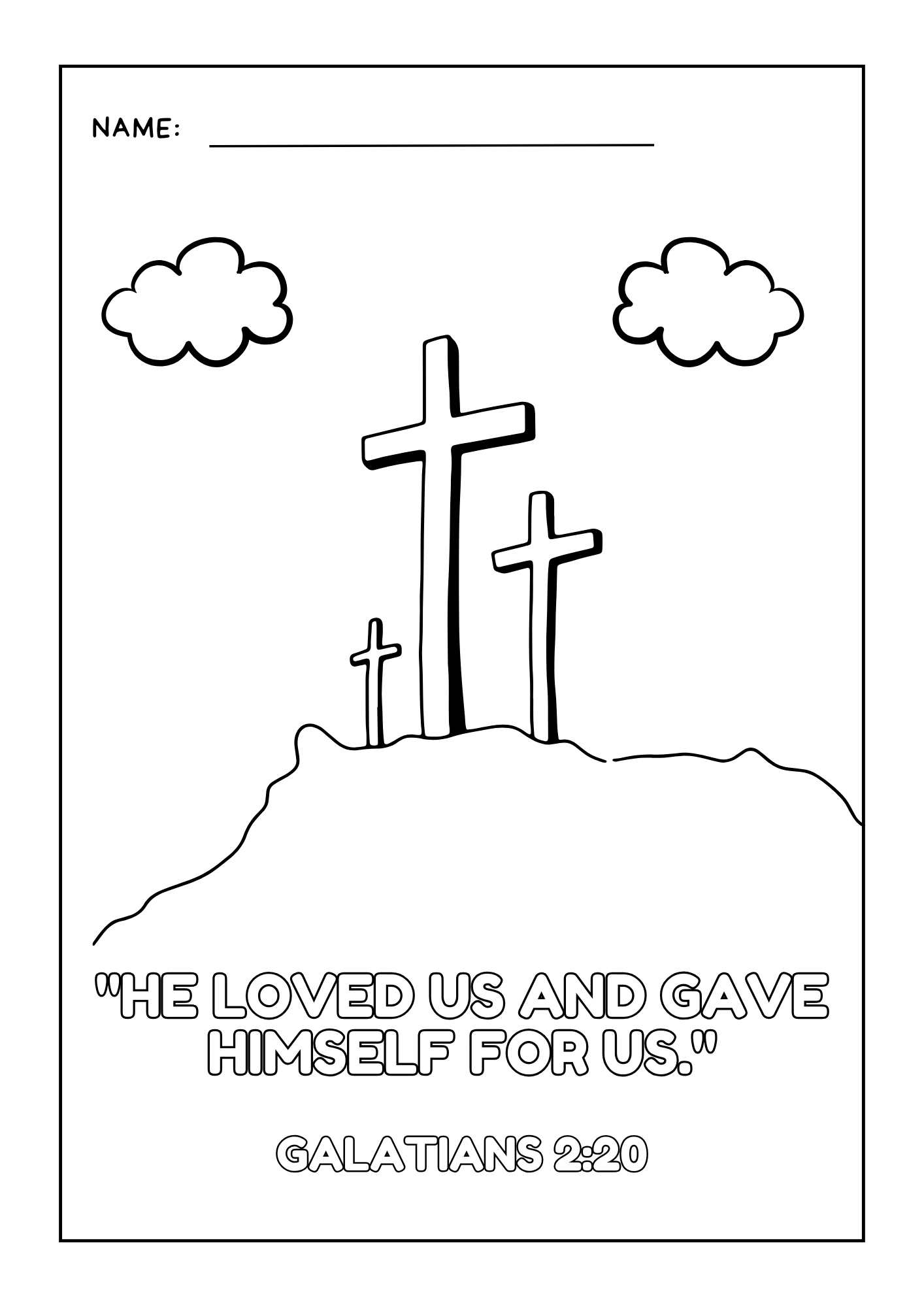 Free Christian Printable Easter Coloring Pages With Bible Verses inside Free Christian Easter Printables
