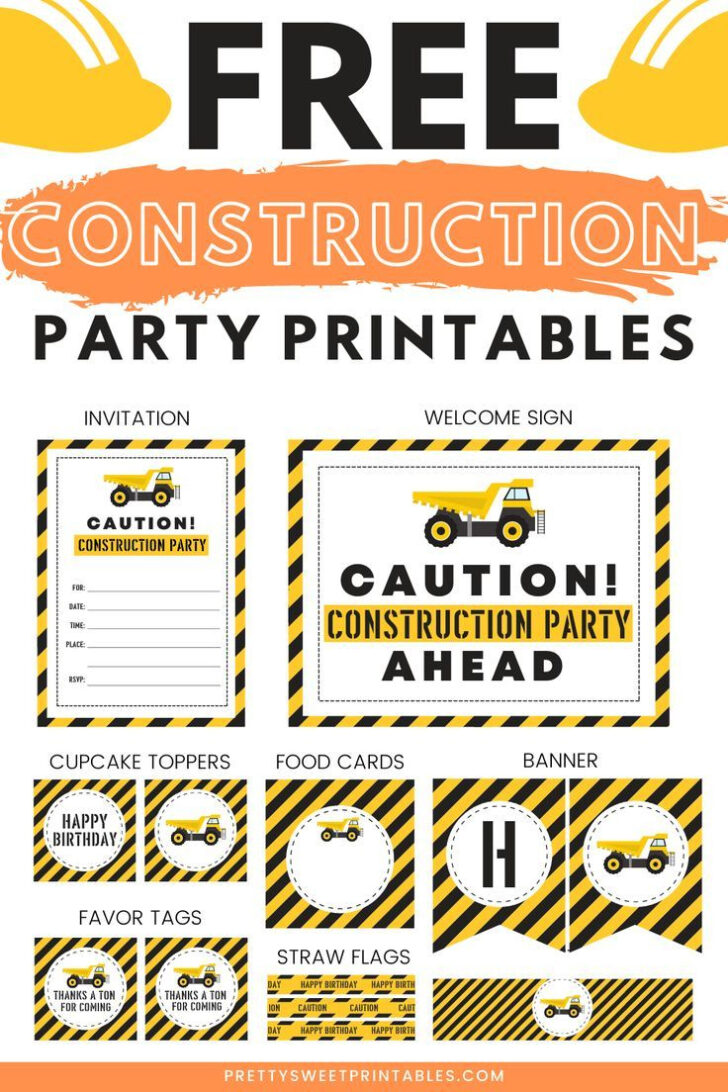 Free Printables For Construction Party