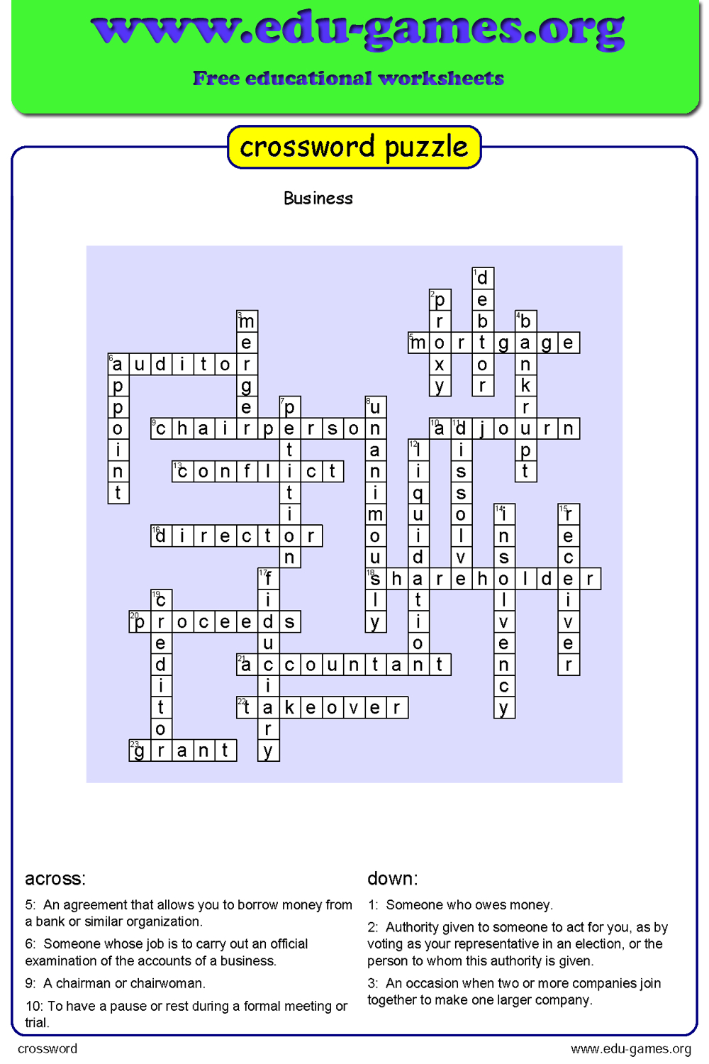 Free Crossword Maker For Kids - The Printable Worksheets Creator within Free Printable Crossword Puzzle Generator