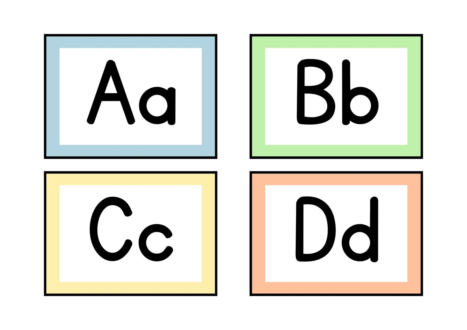 Free Customizable Alphabet Flashcard Templates | Canva with Free Printable Alphabet Letters Flashcards