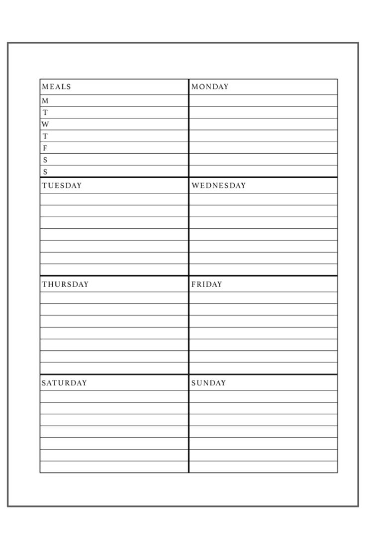 Free Dashboard Layout Planner Printables - Free Weekly Planner Pages inside Free Planner Dashboard Printable