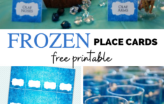 Free Download: Disney Frozen Place Cards And Food Tents – Rambling intended for Free Frozen Printables Food Labels