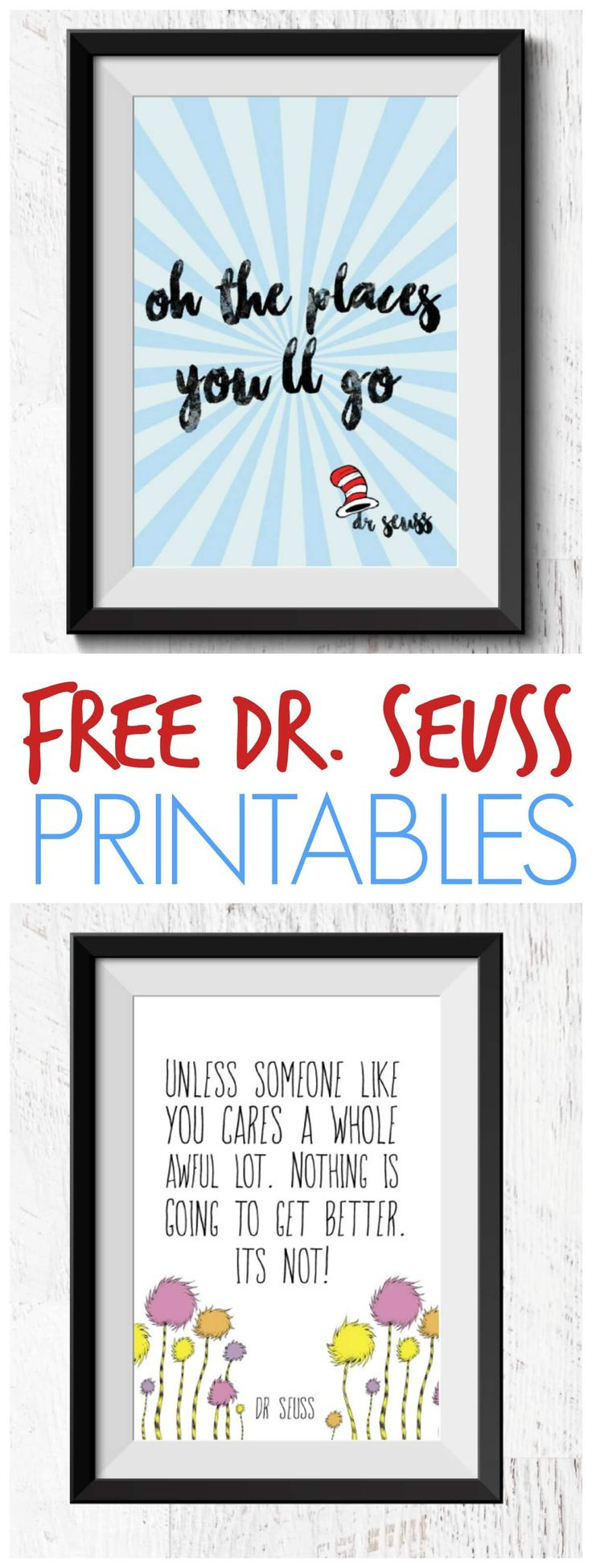 Free Dr. Seuss Printable Quotes + Books For $1.20 Each! throughout Free Dr Seuss Quote Printables