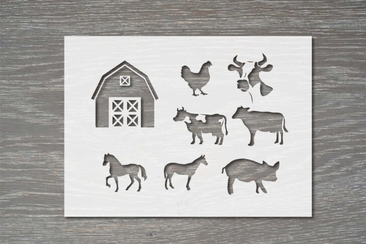 Farm Animal Stencils Printable