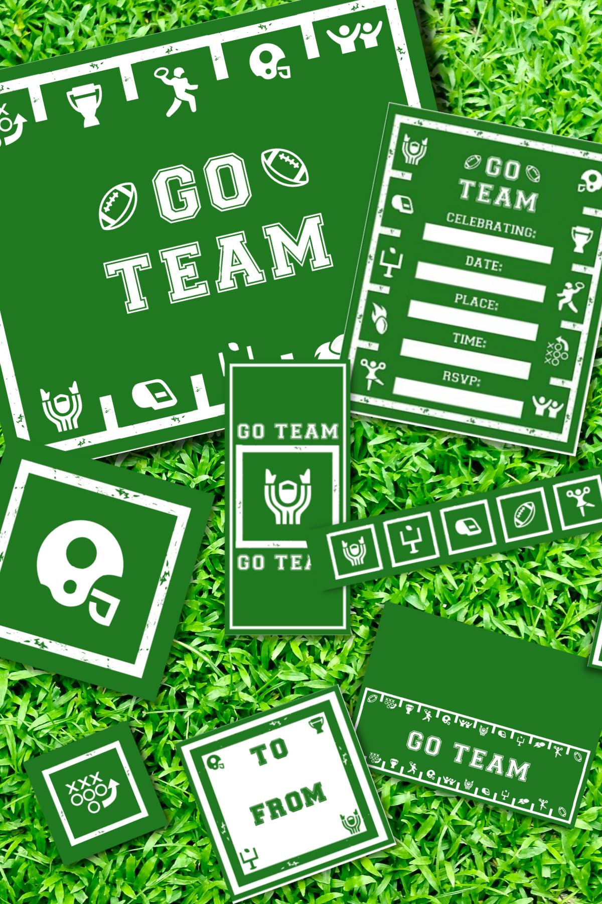 Free Football Party Printables | Catch My Party for Football Party Free Printables