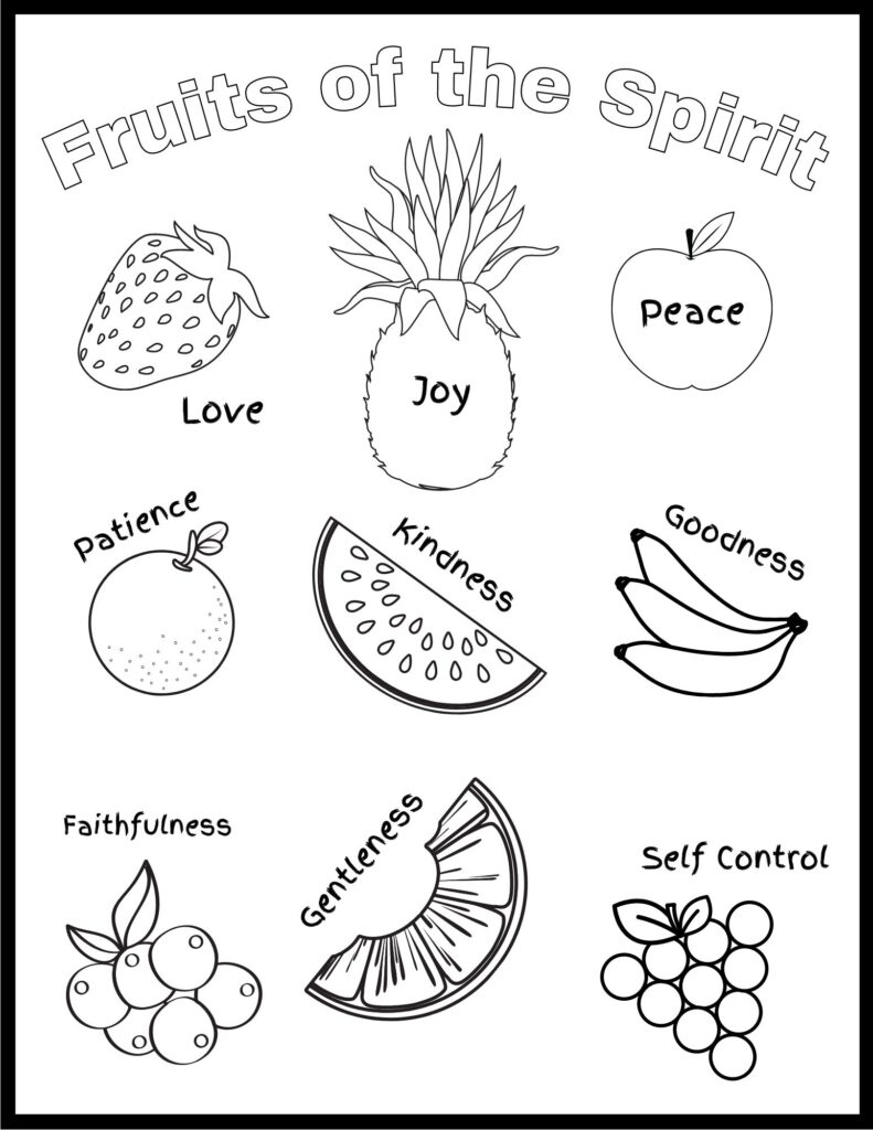 Free Fruit Of The Spirit Printables within Free Printable Fruits Of The Spirit