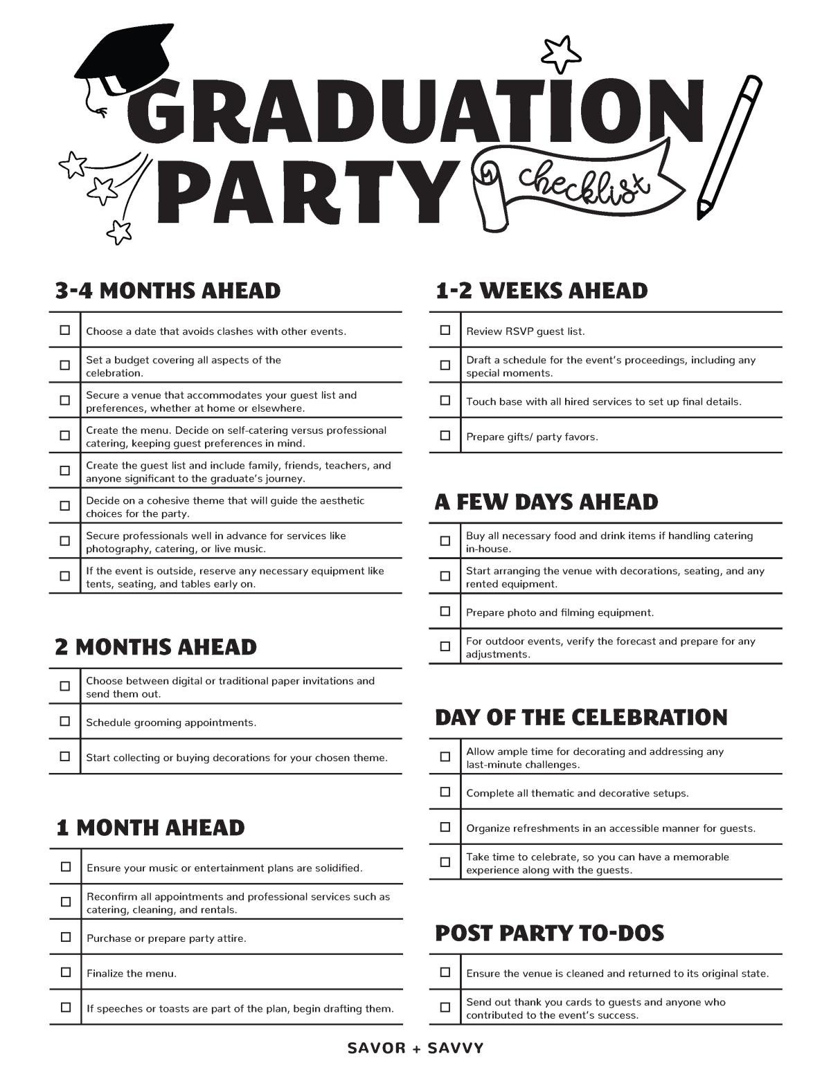 Free Graduation Party Printables - Editable For Any Year! - Savor regarding Graduation Party Printables Free