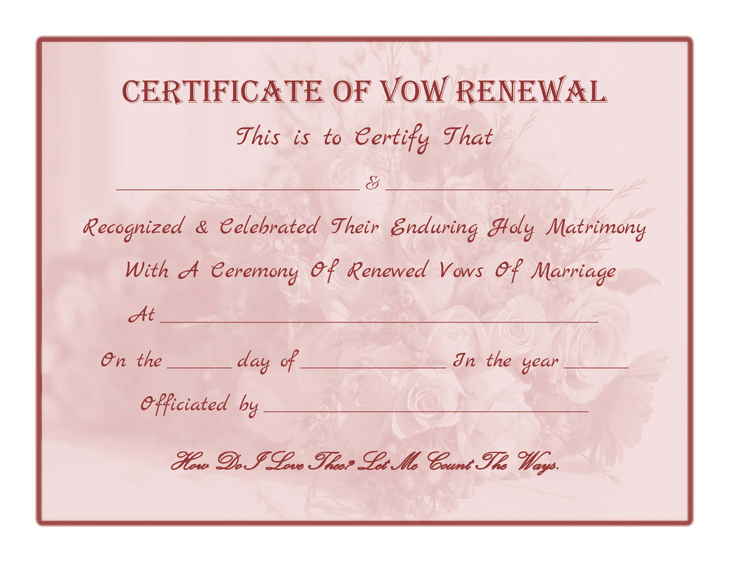 Free Graphics And Printables Blog - Keepsakecertificates throughout Free Printable Vow Renewal Certificate
