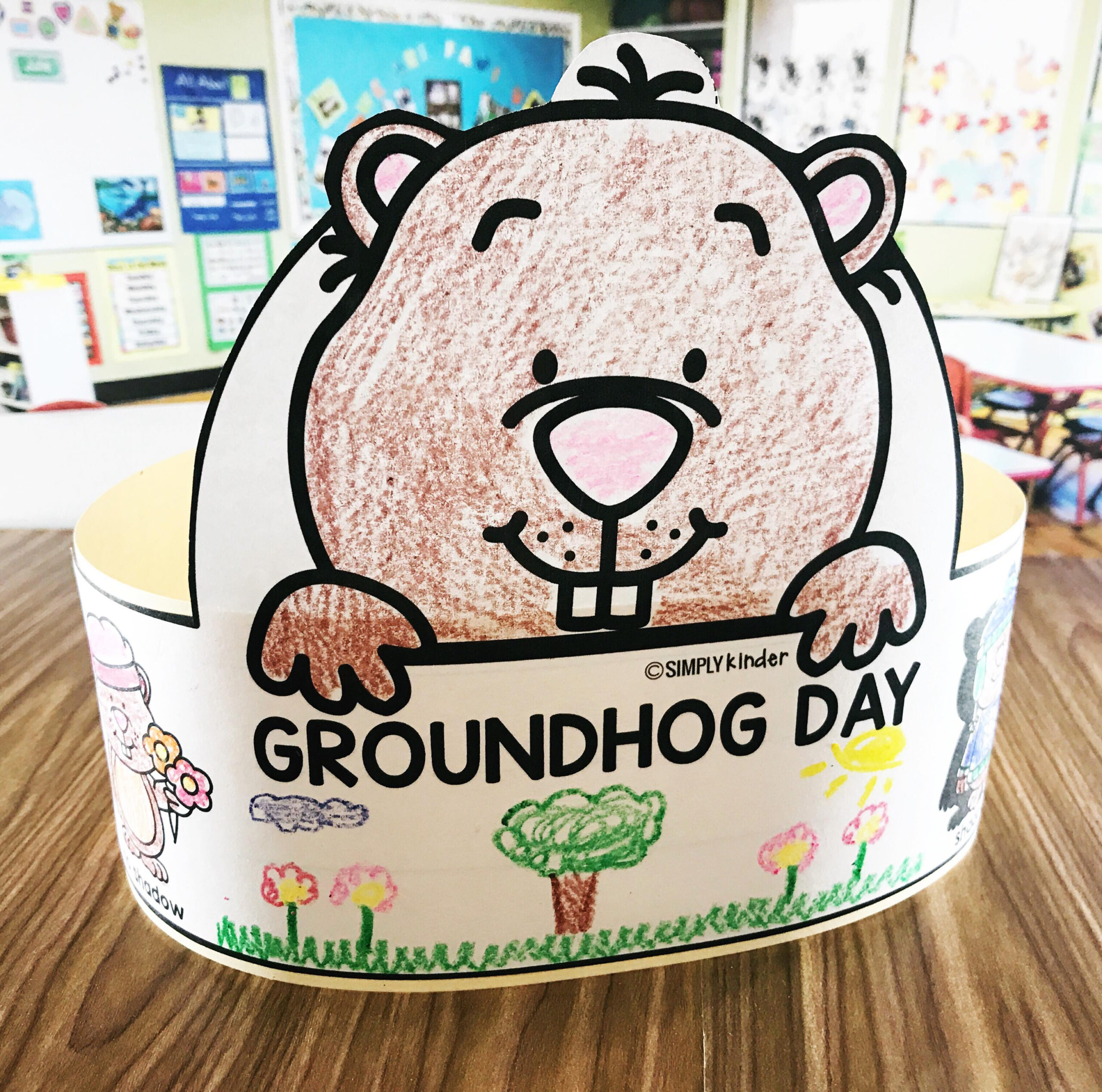 Free Groundhog Day Hat - Simply Kinder for Groundhog Day Hat Printable