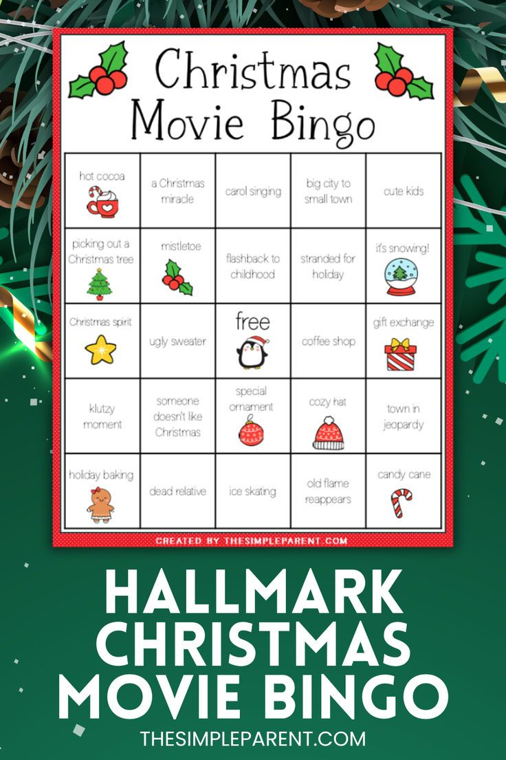 Free Hallmark Movie Bingo Printables For Christmas Movie Nights with regard to Hallmark Movie Bingo Cards Free