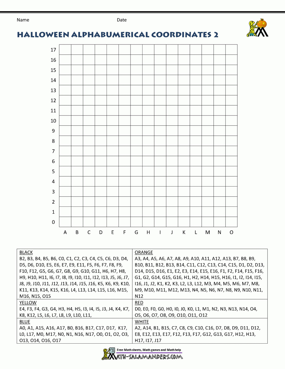 Free Halloween Math Worksheets - Worksheets Library inside Free Printable Coordinate Graphing Pictures Worksheets Halloween