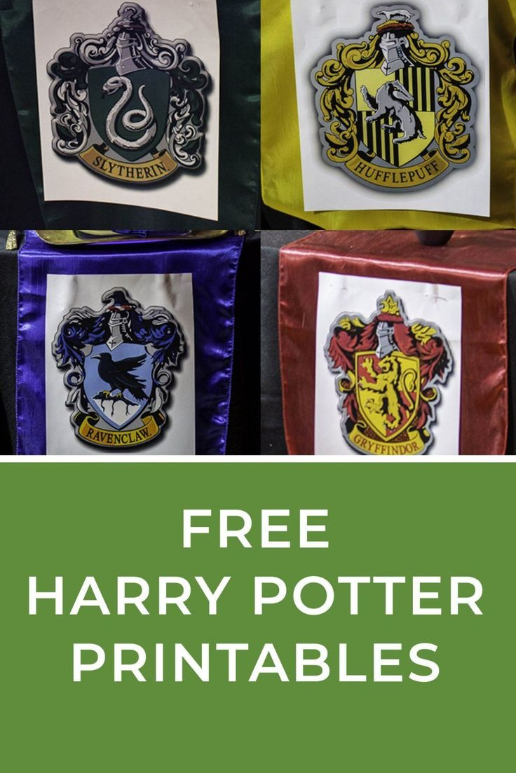 Free Harry Potter Printables And Fonts pertaining to Printable Harry Potter Crests