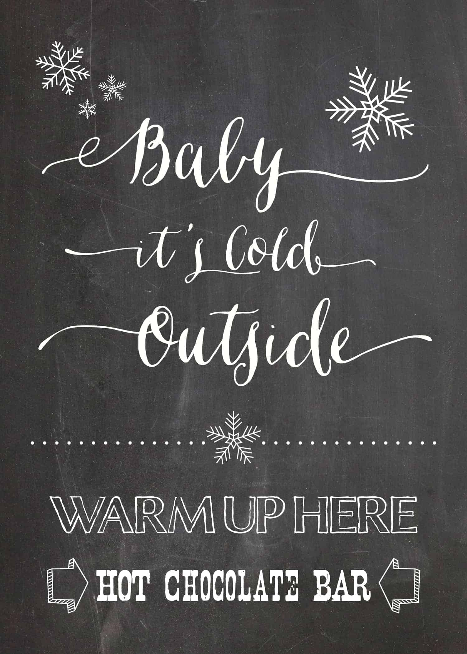 Free Hot Chocolate Bar Printable | Mountainmodernlife throughout Free Printable Hot Chocolate Bar Printables