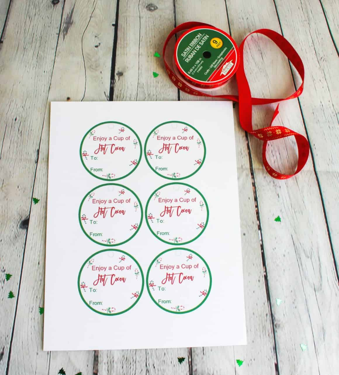 Free Hot Cocoa Gift Tags – Ahwz in Free Printable Hot Cocoa Tags