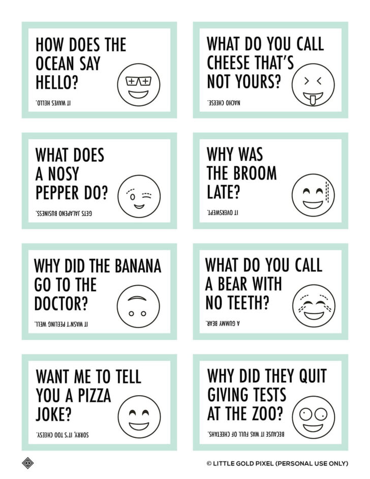 Lunch Box Jokes Free Printable