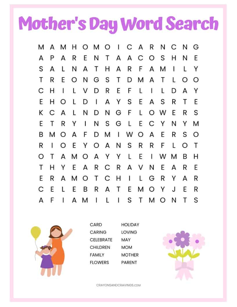 Free Mother S Day Word Search Printable, Download Free Mother S with regard to Mother&amp;amp;#039;s Day Word Search Printable