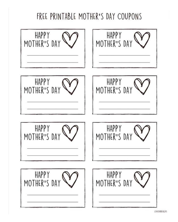 Free Printable Gift Tags For Mother’s Day