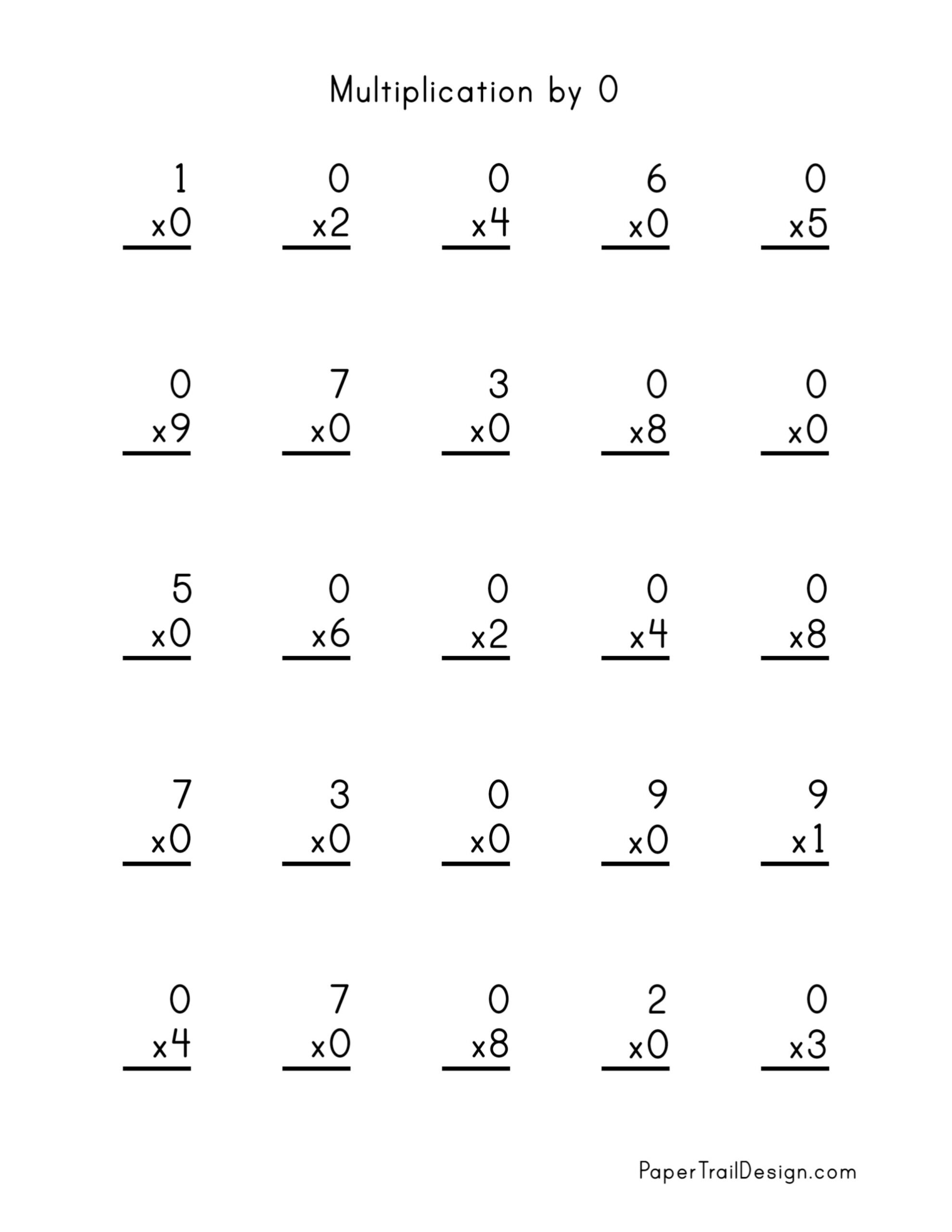 Free Multiplication Worksheets 1-12 - Paper Trail Design in Multiplication Timed Test Printable 0 12 Free