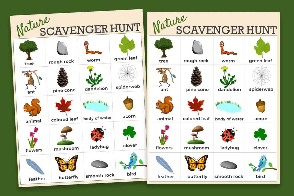 Free Nature Scavenger Hunt Printable | Mrs. Merry intended for Nature Scavenger Hunt Printable Free