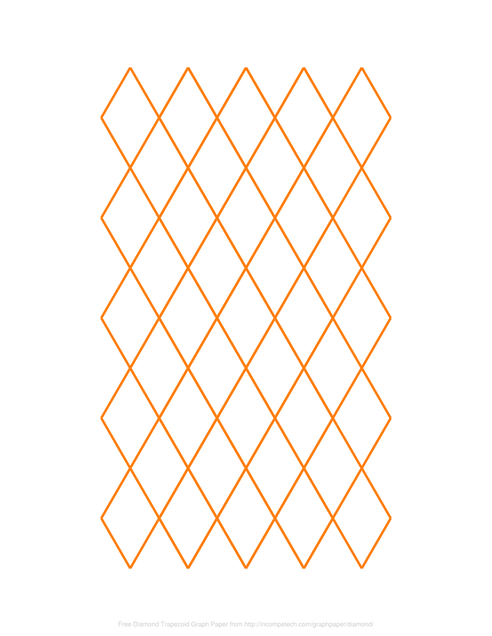 Free Online Graph Paper / Diamond Trapezoid throughout Free Printable 60 Degree Diamond Template