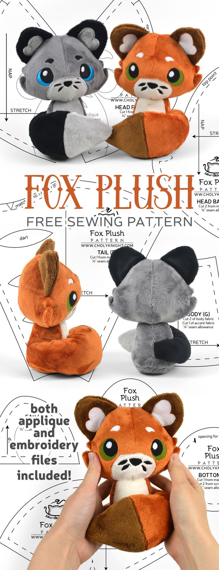 Free Pattern Friday! Fox Plush regarding Printable Free Fox Sewing Pattern