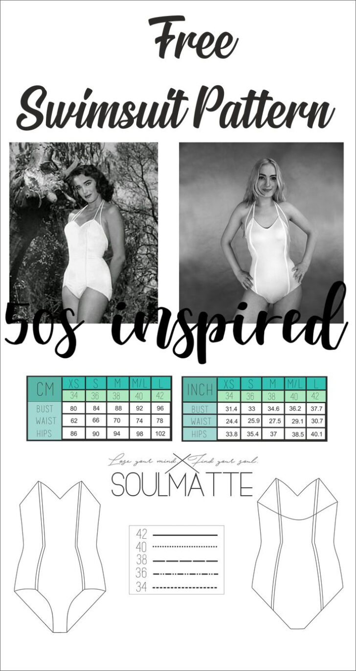 Printable Free Swimsuit Pattern