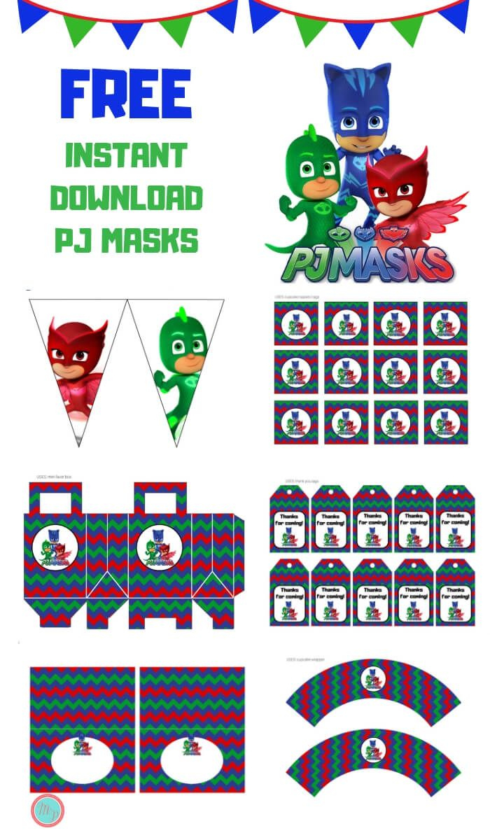 Free Pj Masks Party Printable - Magical Printable pertaining to Pj Mask Free Printables