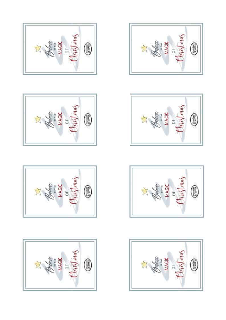 Free Polar Express Christmas Bell Tags Printable - International in Free Printable Polar Express Bell Tags