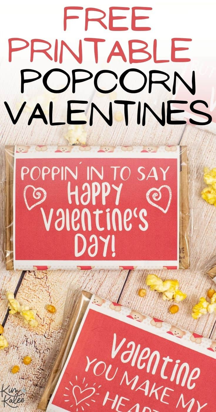 Free Popcorn Valentine Ideas | Free Printable For Kids - Happy in Free Popcorn Valentine Printable