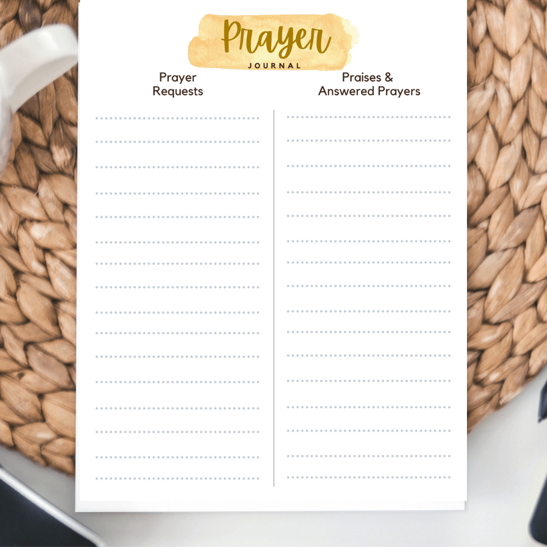 Free Prayer Journal Pages intended for Free Printable Prayer Journal Sheets