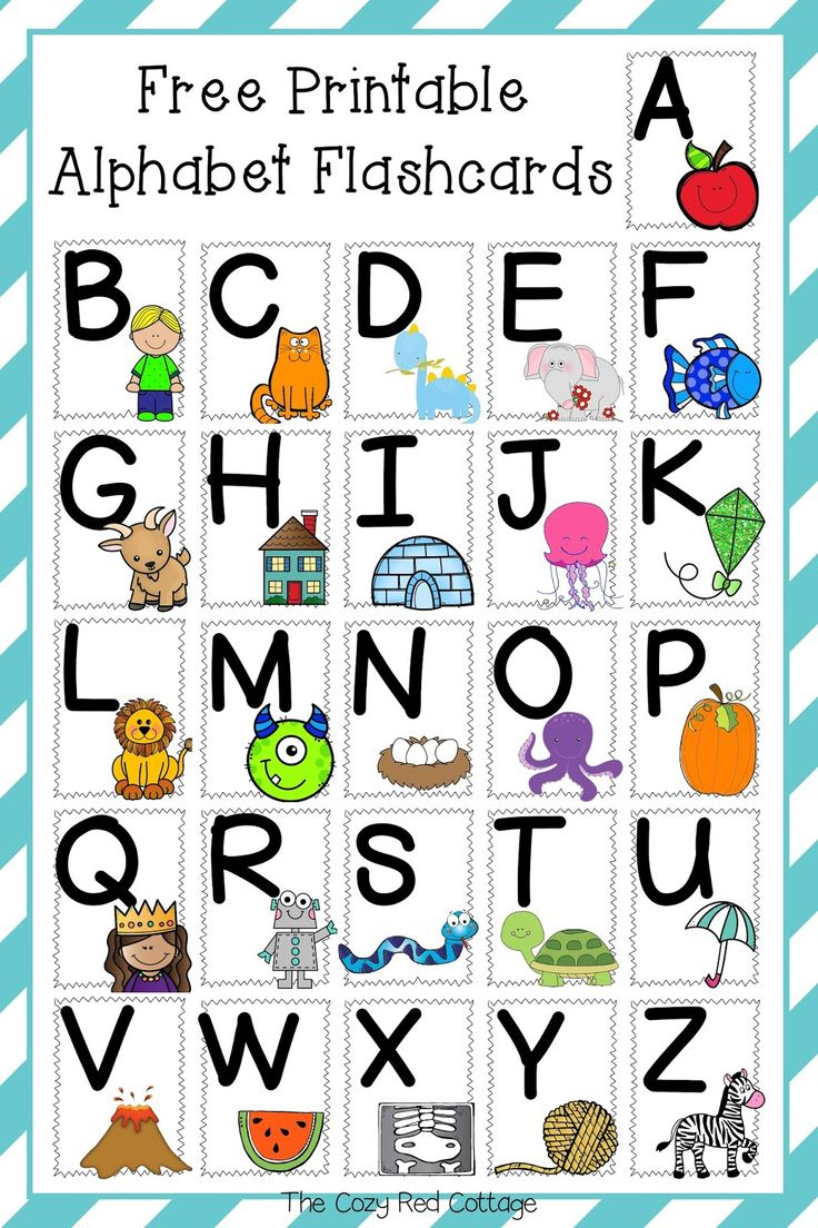 Free Printable Alphabet Flashcards throughout Free Printable Alphabet Letters Flashcards