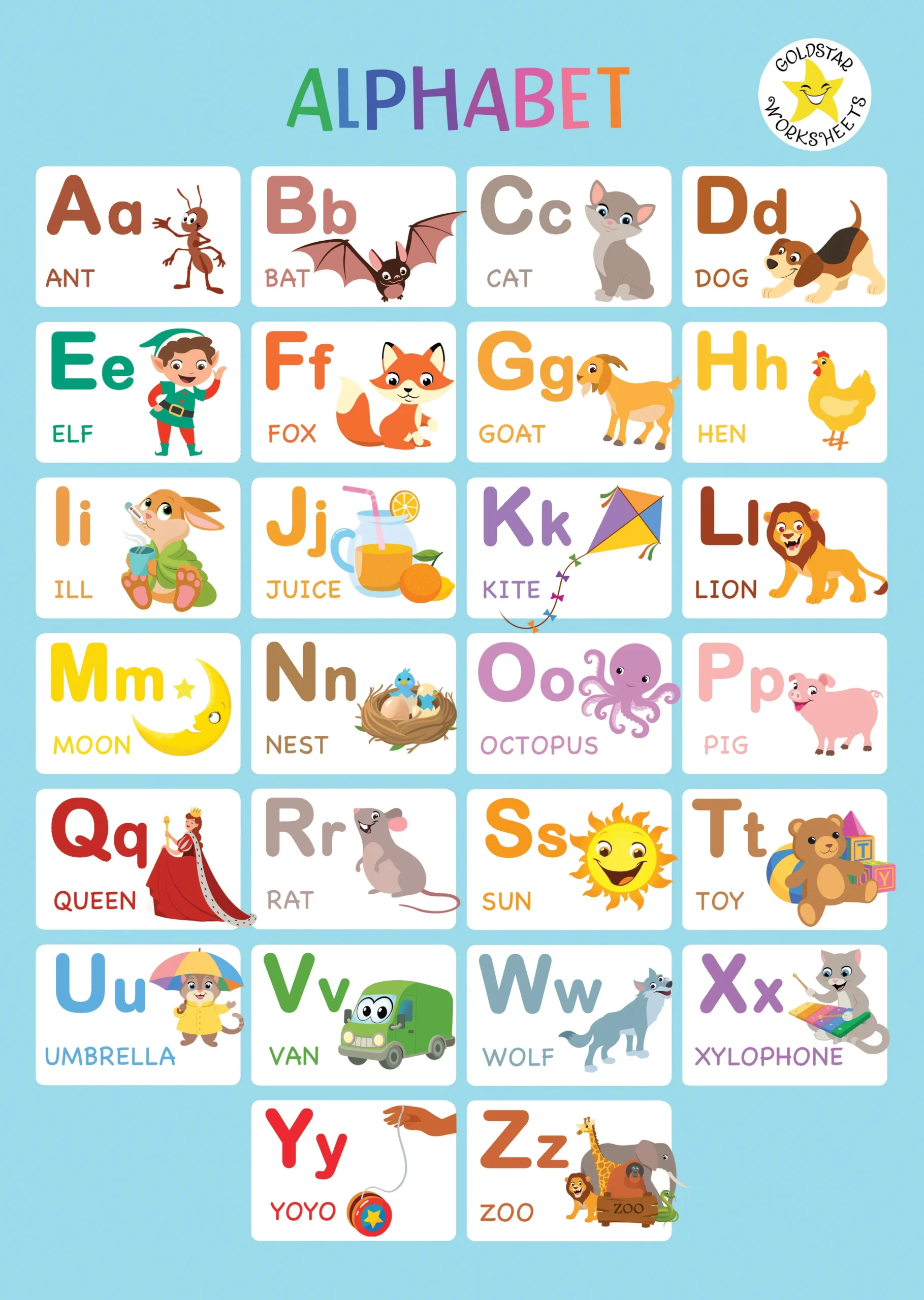 Free Printable Alphabet Posters: Boost Phonics Learning For Preschool! pertaining to Free Printable Alphabet Poster