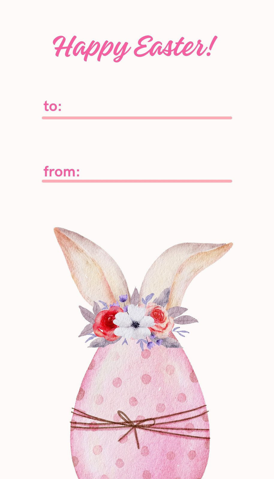 Free Printable And Customizable Easter Tag Templates | Canva with Printable Easter Gift Tags Free