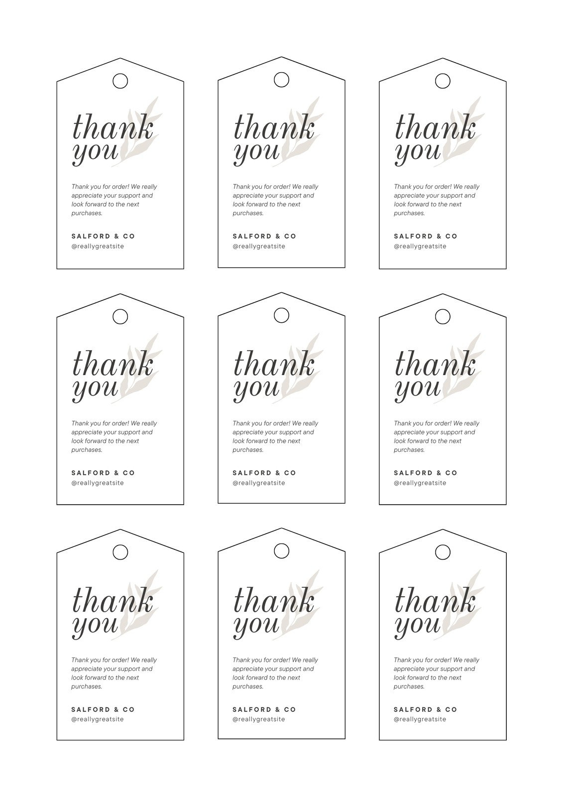 Free, Printable And Customizable Gift Tag Templates | Canva for Black and White Teacher Appreciation Gift Tags Free Printables