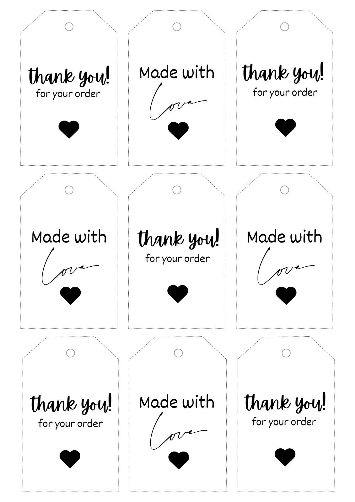 Free, Printable And Customizable Gift Tag Templates | Canva in Black and White Teacher Appreciation Gift Tags Free Printables