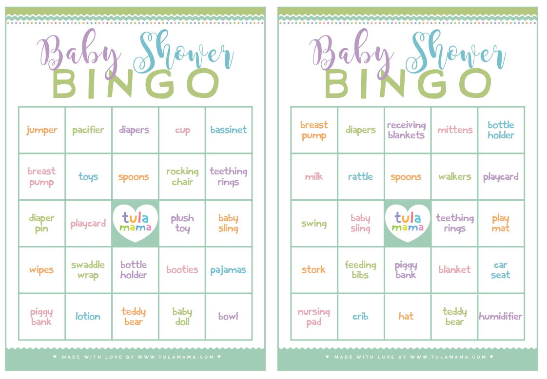 Free Printable Baby Shower Bingo within 50 Free Printable Baby Bingo Cards