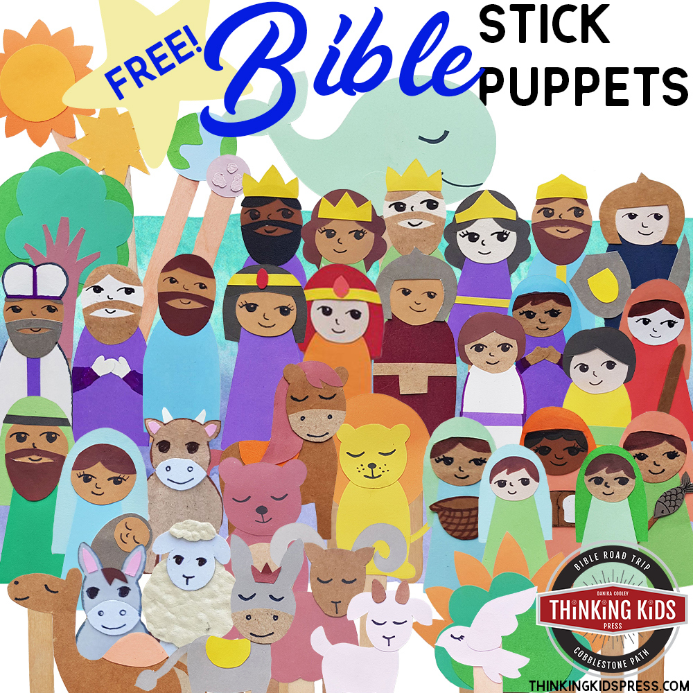 Free Printable Bible Stick Puppets - Thinking Kids in Free Printable Bible Stick Puppets