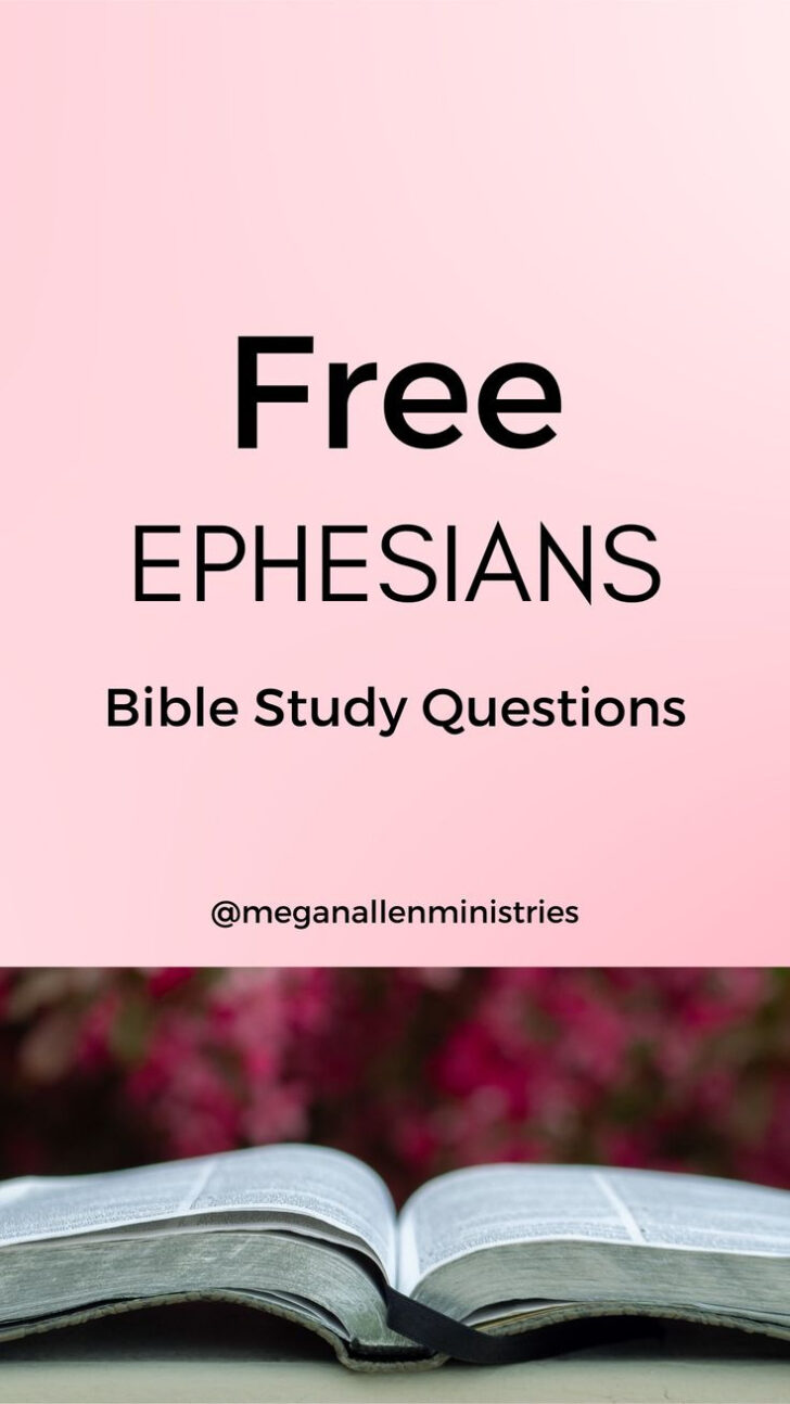 Free Printable Bible Study on Ephesians