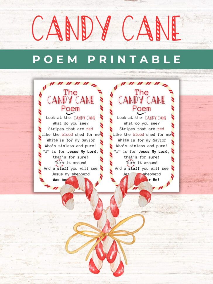 Candy Cane Story Printable Free