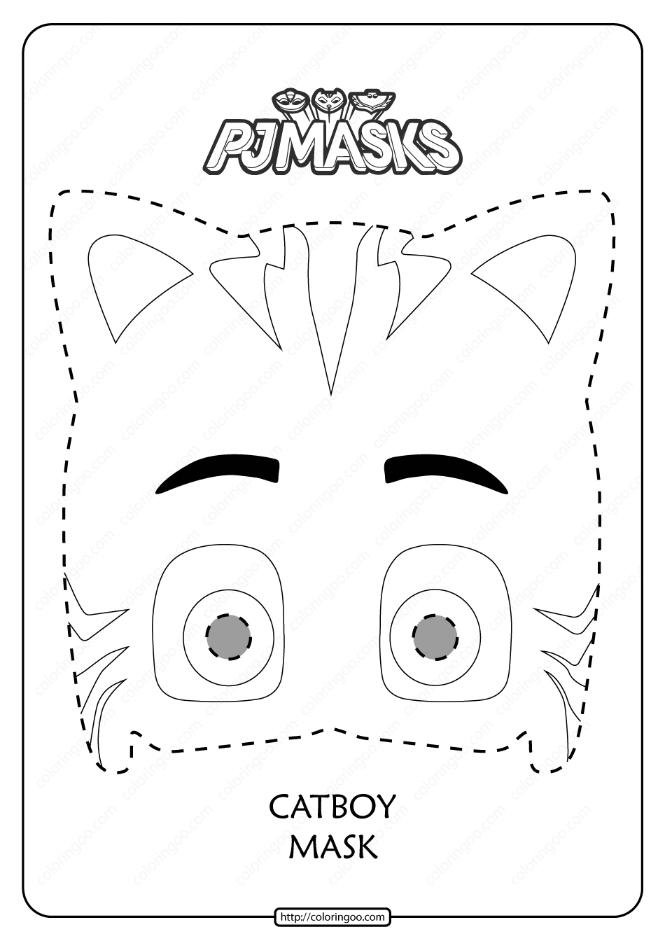 Free Printable Catboy Pj Masks Coloring Page with Pj Masks Free Printables