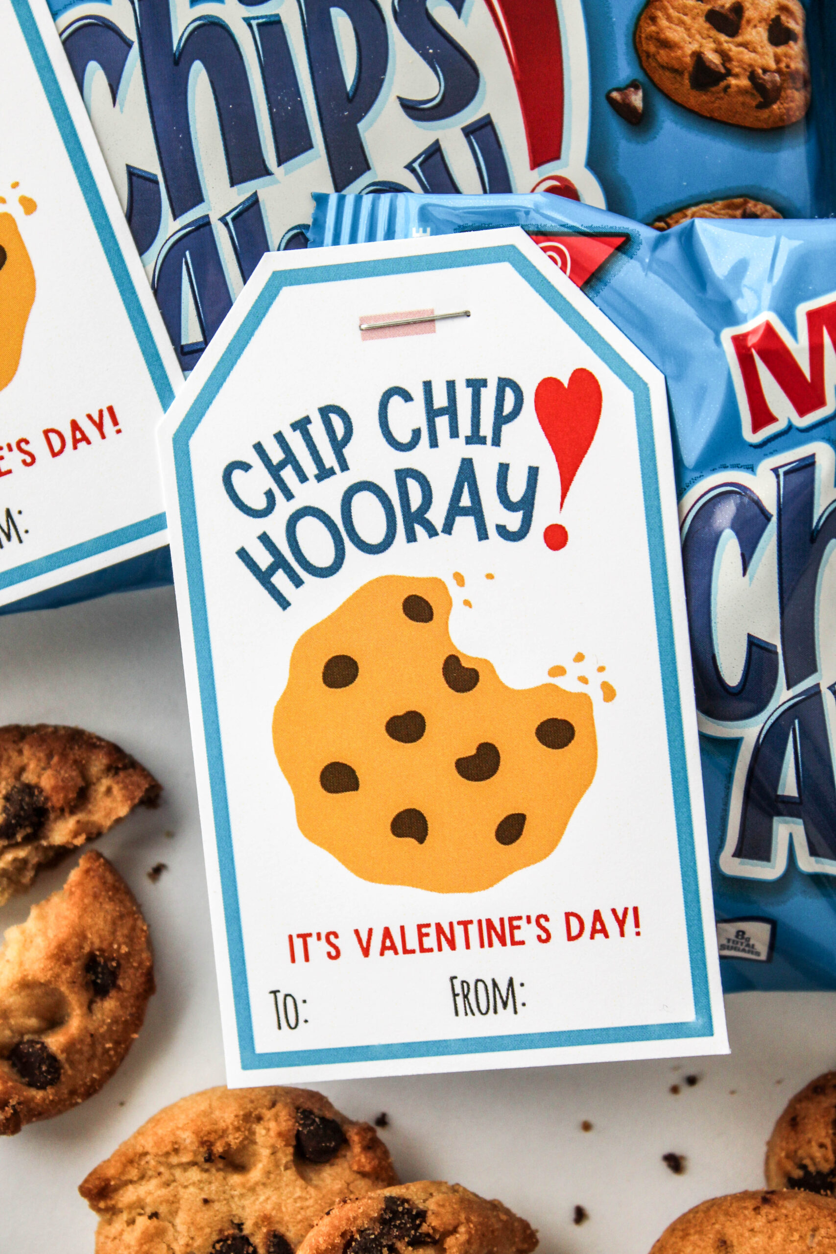 Free Printable Chip Chip Hooray Valentine Tags | Baking You Happier regarding Chip Chip Hooray Valentine Free Printable