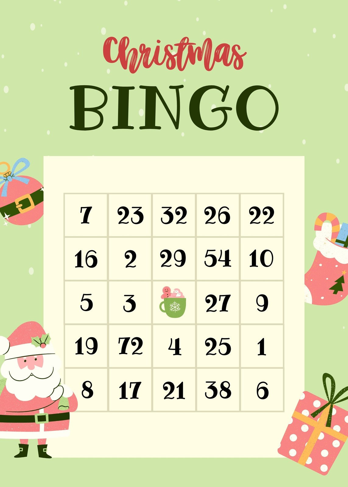 Free Printable Christmas Bingo Card Templates | Canva for Holiday Bingo Card Generator