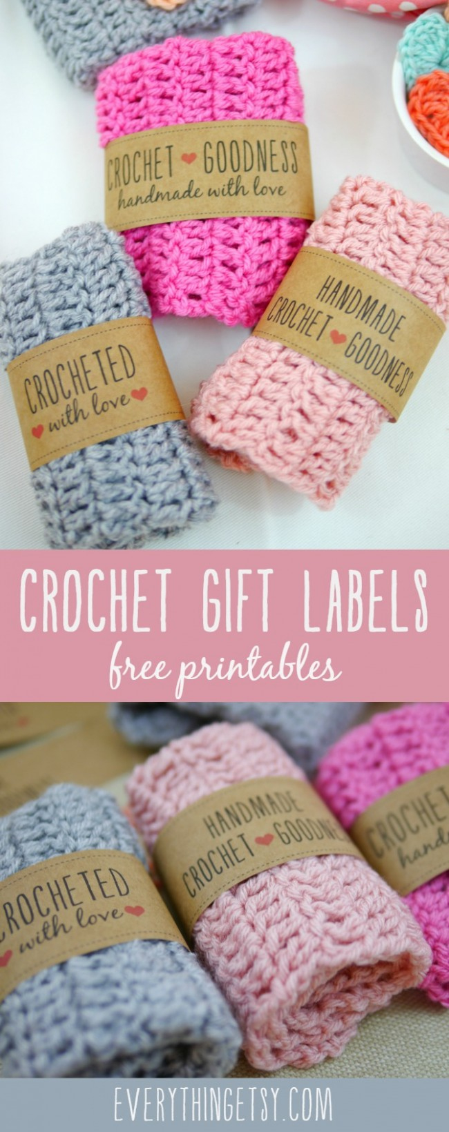 Free Printable Crochet Gift Labels - Everythingetsy within Free Printable Crochet Labels