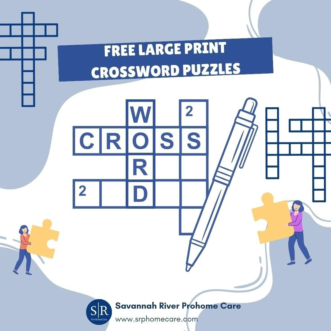 Free Printable Crossword Puzzles For Seniors intended for Free Crosswords For Seniors Printable